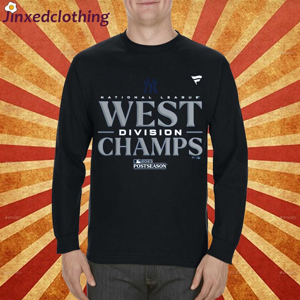 Official New York Yankees Fanatics Branded 2023 Nl West Division Champions Locker Room Shirt 